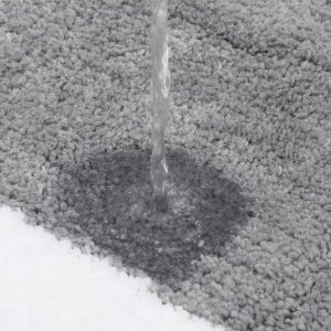 Tapis de bain gris et blanc Tapis de bain gris et blanc